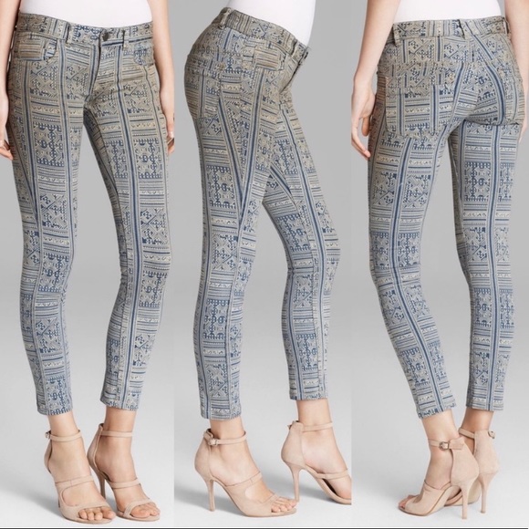 Free People Denim - ✨HOST PICK✨ Free People distressed patterned jeans